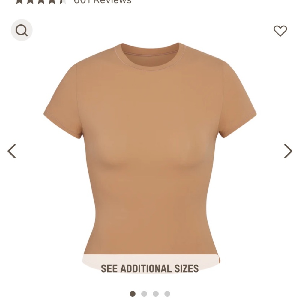 Skims Fits Everybody T-Shirt sienna size xs new condition